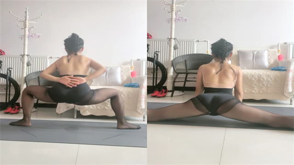 永嘉2-1：瑜伽教练私密体位教学 淫荡老师实战示范